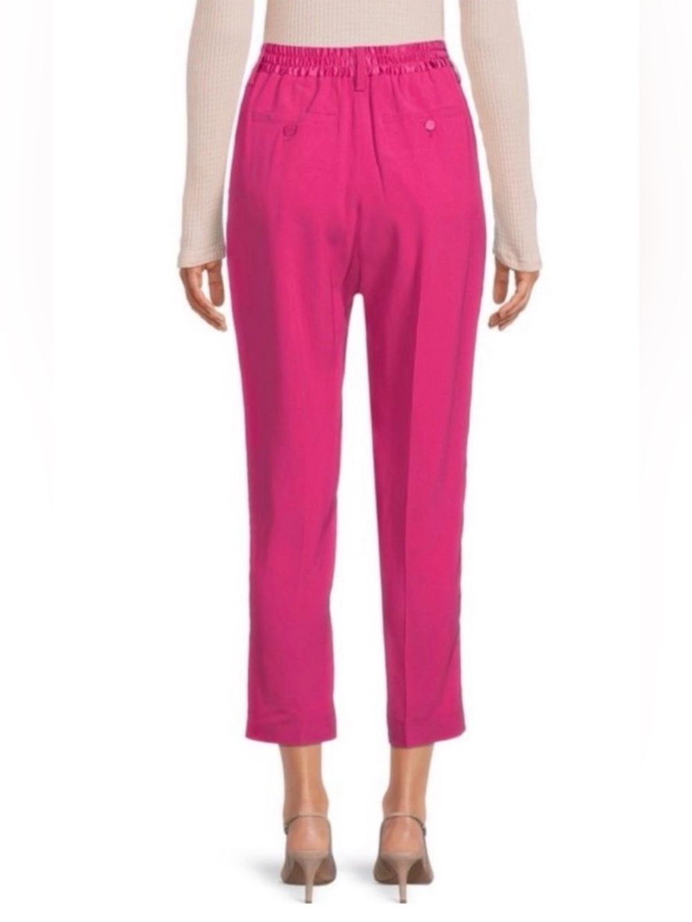 Zadig & Voltaire Panda Satin Raspberry Trouser pants